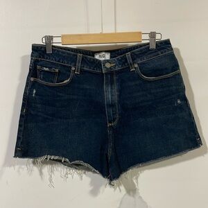 Paige high rise cutoff jean shorts